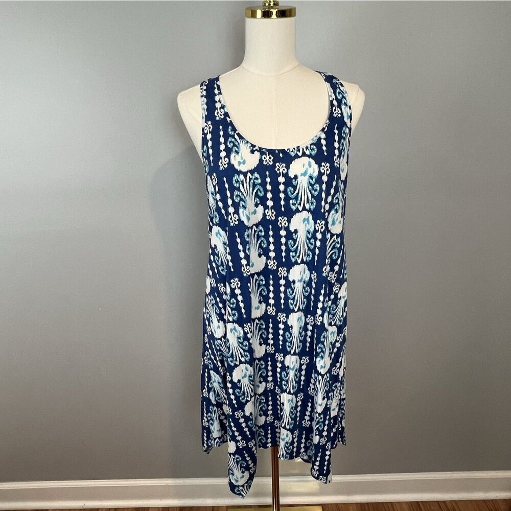 Lilly Pulitzer‎ Melle Jellyfish Asymmetric Tank Dress Get in Line Size Small